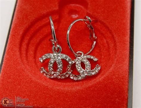 replica of chanel earrings dangling modifier|channel earrings fake.